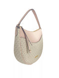 Load image into Gallery viewer, Michael Kors Große Dover Halbmond Crossbody Tasche Geldbeutel Pulver Blush Multi
