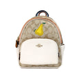 Load image into Gallery viewer, COACH Mini Court Signature Birnenmotiv Schulterrucksack Schultasche Kreide Taffy
