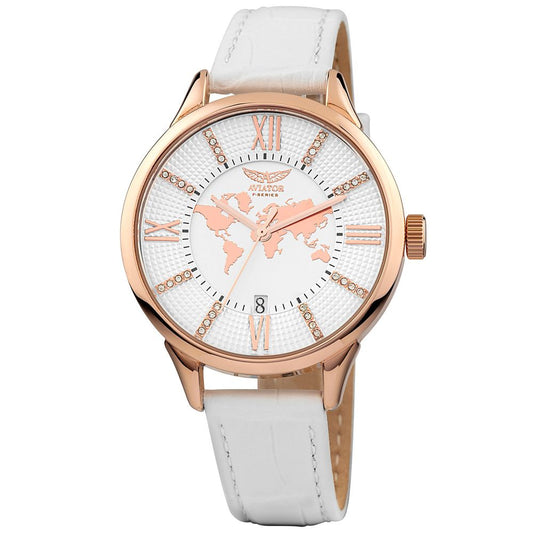 Aviator Rose Gold Damenuhr