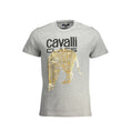 Bild in Galerie-Betrachter laden, Cavalli Class T-Shirt aus grauer Baumwolle
