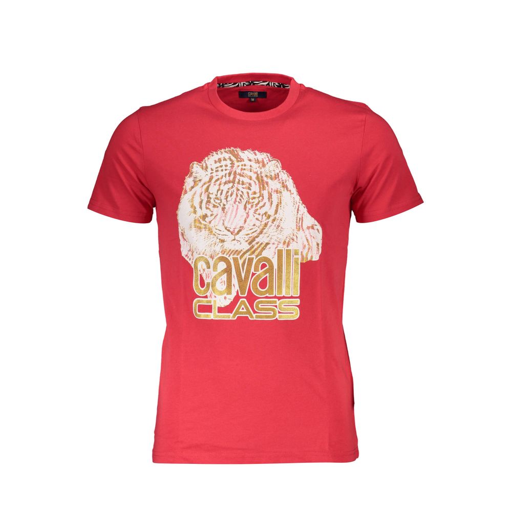 Cavalli Class T-Shirt aus roter Baumwolle