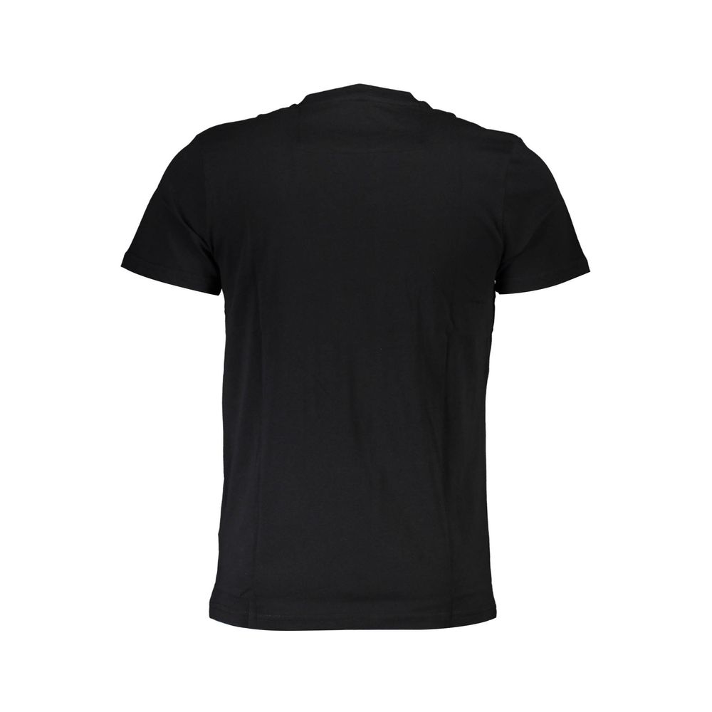 Cavalli Class Schwarzes T-Shirt aus Baumwolle