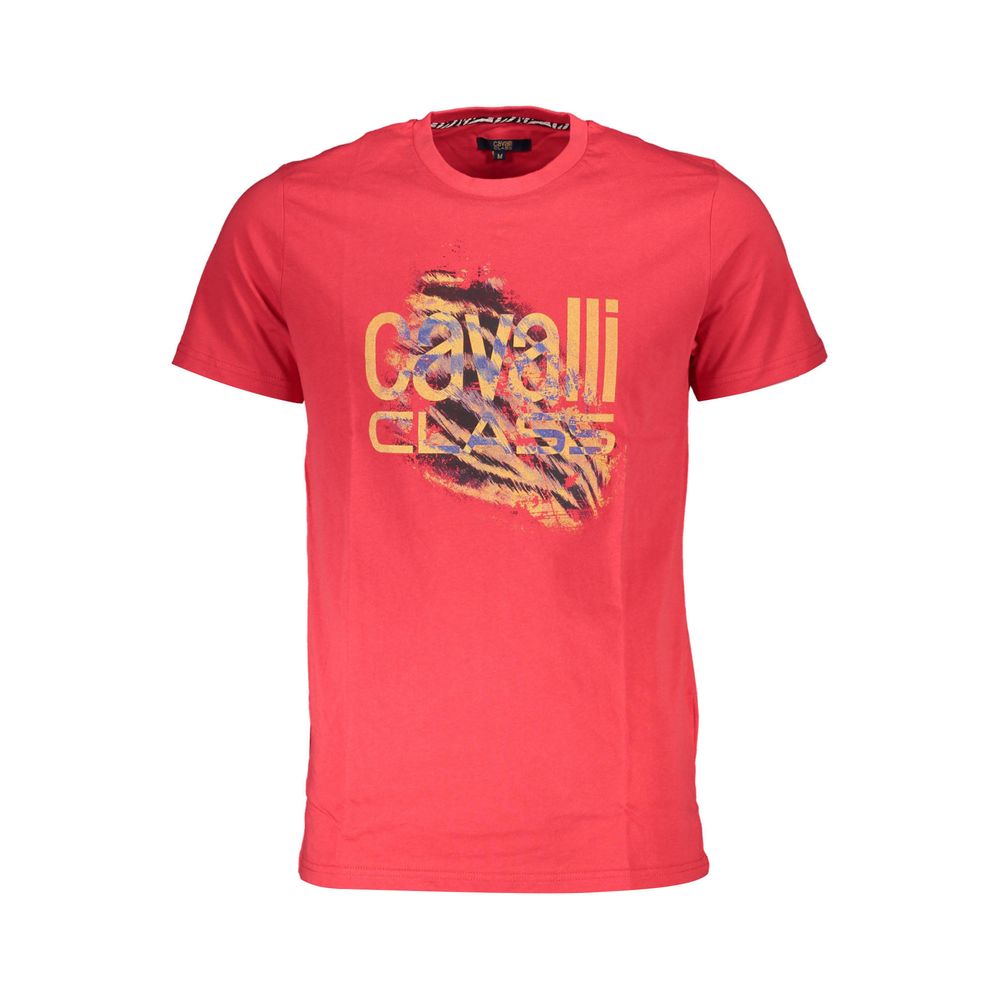 Cavalli Class T-Shirt aus roter Baumwolle