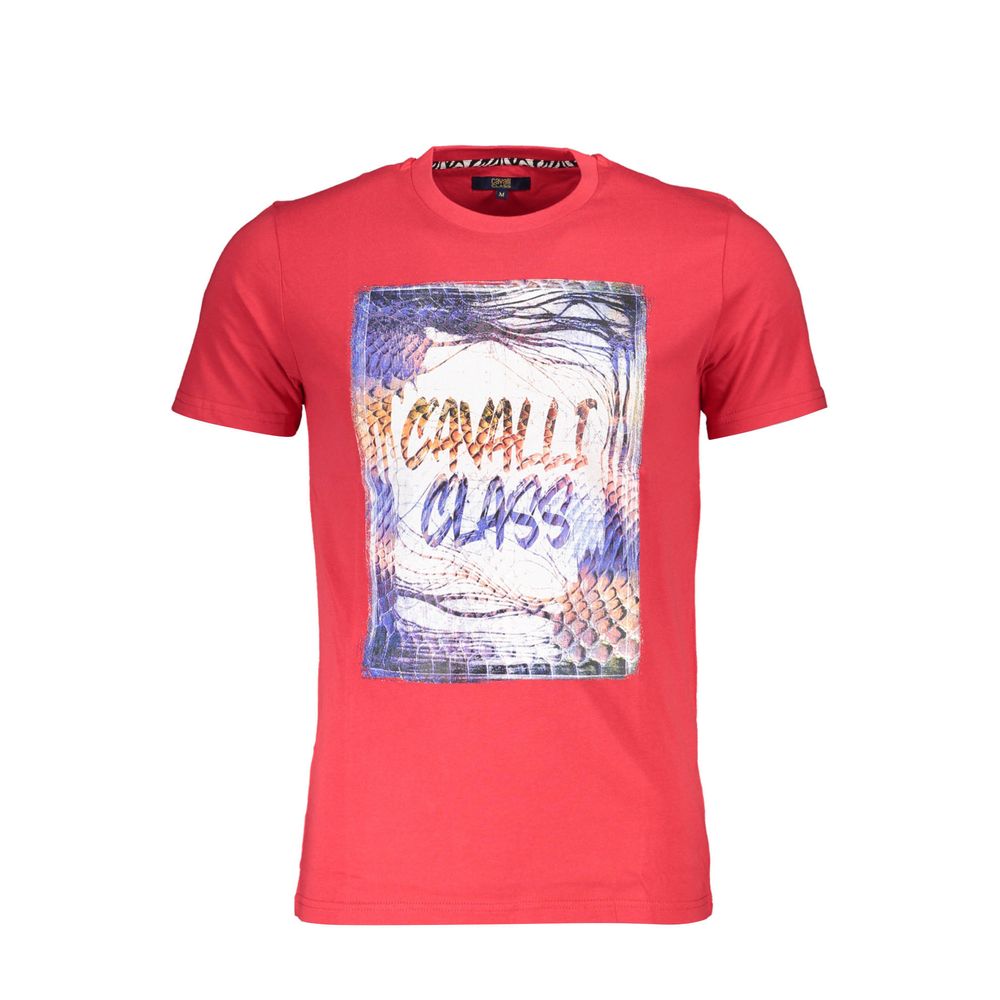 Cavalli Class T-Shirt aus roter Baumwolle