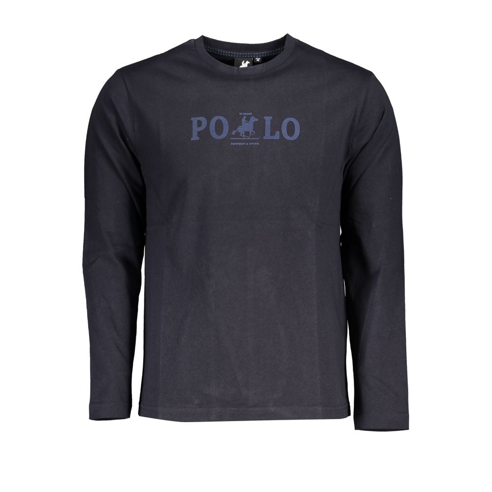 U.S. Grand Polo T-Shirt aus blauer Baumwolle