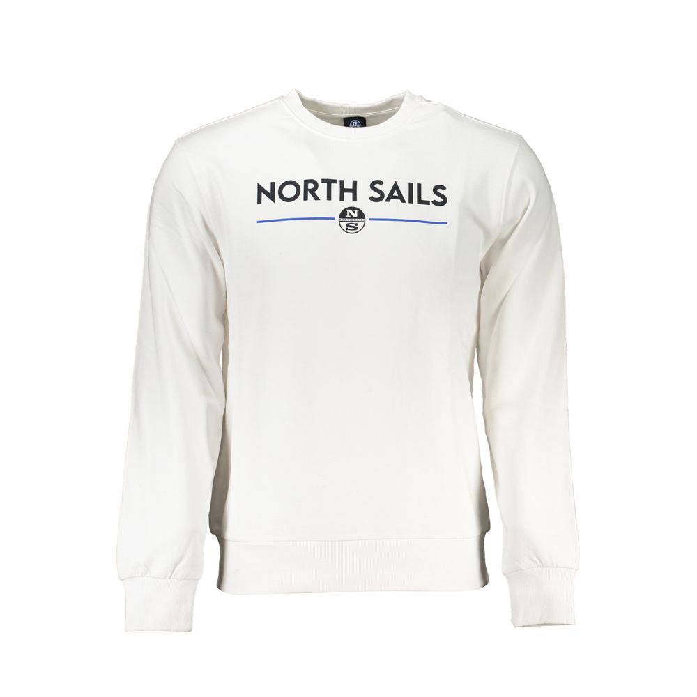 North Sails Weißer Baumwollpullover