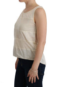 Load image into Gallery viewer, Costume National Beige Sleeveless Modal Top - Elevated Basics
