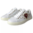 Load image into Gallery viewer, Dolce & Gabbana Weiß Portofino Sacred Heart Turnschuhe Frauen Schuhe
