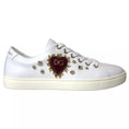 Load image into Gallery viewer, Dolce & Gabbana Weiß Portofino Sacred Heart Turnschuhe Frauen Schuhe
