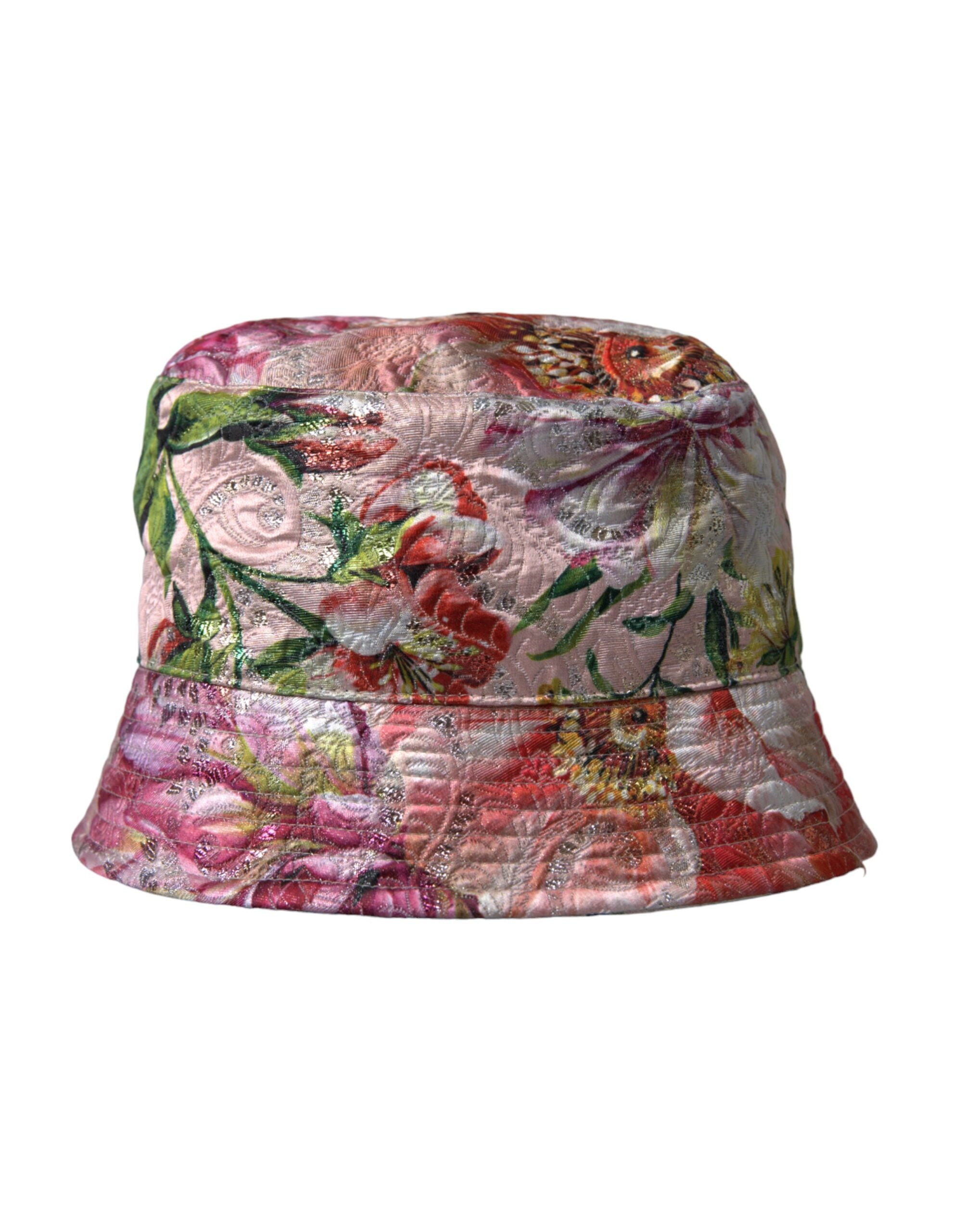 Dolce & Gabbana Multicolor Floral Jacquard Eimer Hut Männer