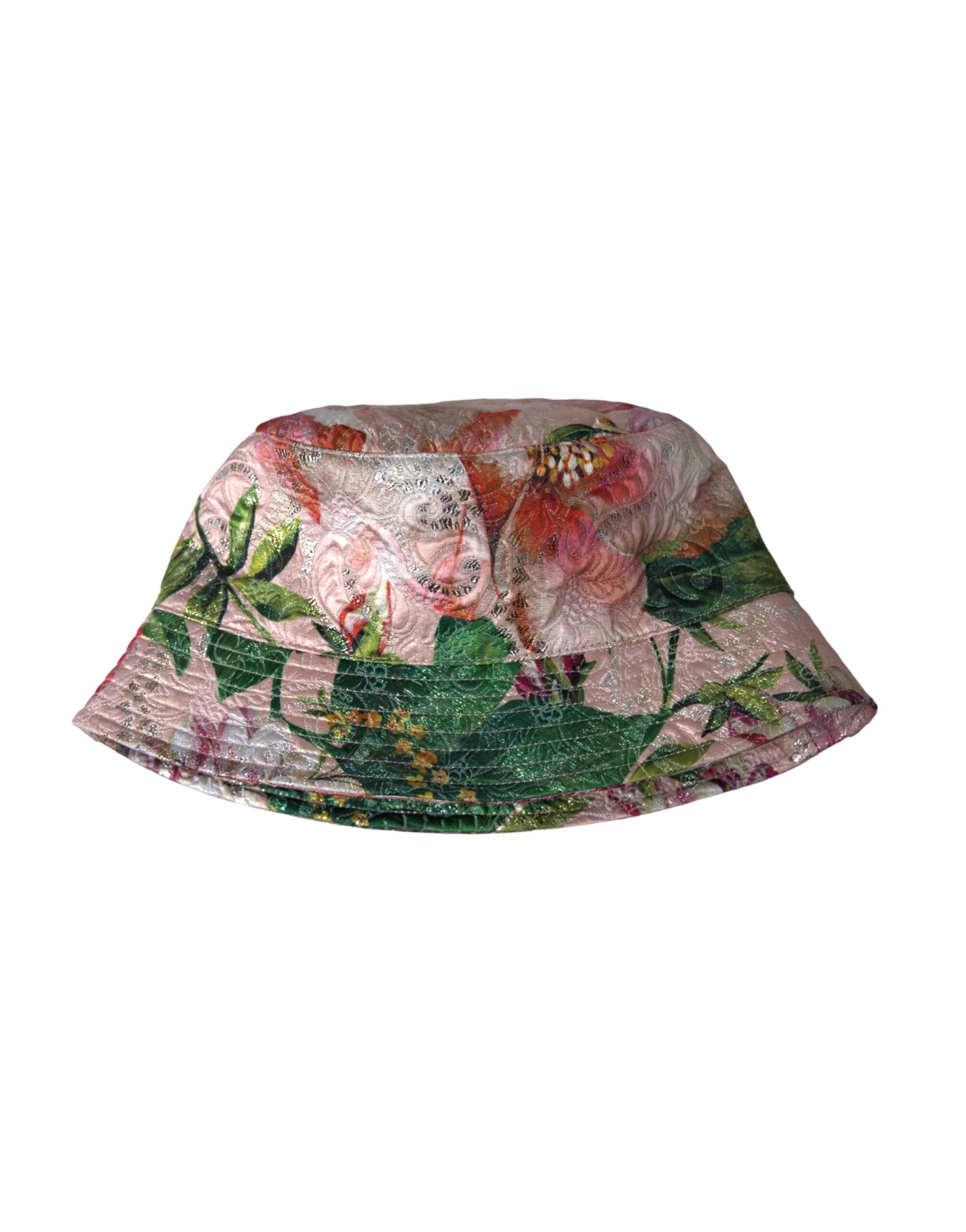 Dolce & Gabbana Multicolor Floral Jacquard Eimer Hut Männer