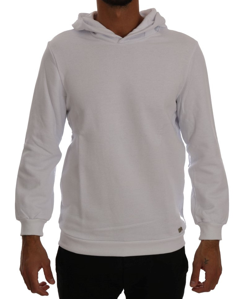 Daniele Alessandrini Elegant hoodie in white cotton