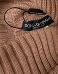 Load image into Gallery viewer, Dolce & Gabbana Brown Solid gestrickt Pelz Ball Winter Beanie Hut
