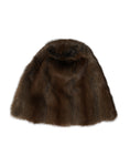 Load image into Gallery viewer, Dolce & Gabbana Braunes Wieselpelz Damen Kaschmirmütze Beanie
