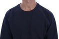 Load image into Gallery viewer, Daniele Alessandrini Chic dark blue cotton sweater with round neck
