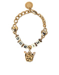 Bild in Galerie-Betrachter laden, Dolce & Gabbana Gold-Ton Messing Kette MY DOG Herz-Armband
