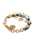 Bild in Galerie-Betrachter laden, Dolce & Gabbana Gold-Ton Messing Kette Stern Mode-Armband
