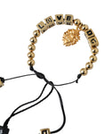 Bild in Galerie-Betrachter laden, Dolce & Gabbana Gold Perlen LOVE DG Charm Mode Armband
