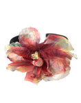 Load image into Gallery viewer, Dolce & Gabbana Rose Rosa Seide Floral Schwarz Tiara Frauen Haarband Diadem
