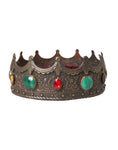 Bild in Galerie-Betrachter laden, Dolce & Gabbana Bronze Messing Multicolor Kristallkrone Tiara Hut
