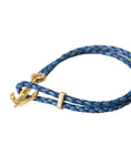 Bild in Galerie-Betrachter laden, Nialaya Blau-Gold-Anker 925 Silber Charms Armband Herren
