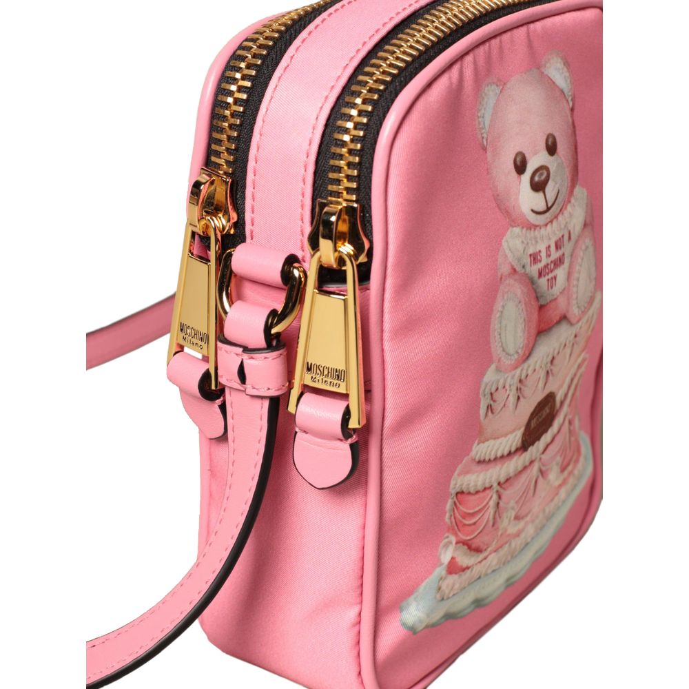 Moschino Couture Rosa Nylon Frauen Crossbody Tasche