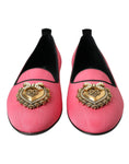 Load image into Gallery viewer, Dolce & Gabbana Rosa Samt Slip On Loafers Flats Schuhe
