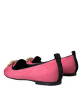 Load image into Gallery viewer, Dolce & Gabbana Rosa Samt Slip On Loafers Flats Schuhe
