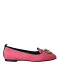 Load image into Gallery viewer, Dolce & Gabbana Rosa Samt Slip On Loafers Flats Schuhe
