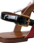 Load image into Gallery viewer, Dolce & Gabbana Multicolor Kristall Sandalen Flip Flops Schuhe
