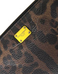 Load image into Gallery viewer, Dolce & Gabbana Braunes Leopardenleder DG Zip Around Continental Brieftasche
