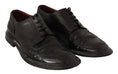 Bild in Galerie-Betrachter laden, Dolce & Gabbana Schwarze Leder Brogue Oxford Dress Schuhe
