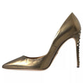 Load image into Gallery viewer, Dolce & Gabbana Bronze Leder verschönert Heels Pumps Schuhe
