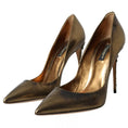 Load image into Gallery viewer, Dolce & Gabbana Bronze Leder verschönert Heels Pumps Schuhe
