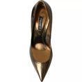 Load image into Gallery viewer, Dolce & Gabbana Bronze Leder verschönert Heels Pumps Schuhe
