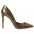 Load image into Gallery viewer, Dolce & Gabbana Bronze Leder verschönert Heels Pumps Schuhe
