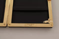 Load image into Gallery viewer, Dolce & Gabbana Schwarz Seide Gold Rahmen Kupplung Abend Party Handtasche
