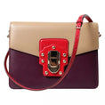 Load image into Gallery viewer, Dolce & Gabbana Multicolor Lucia Crossbody-Umhängetasche aus gebürstetem Leder
