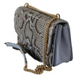 Load image into Gallery viewer, Dolce & Gabbana Blaue Exotische Leder Umhängetasche Cross Body Bag
