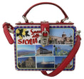 Load image into Gallery viewer, Dolce & Gabbana Weiß Plexi Box Sicilia Square Hand Umhängetasche Tasche
