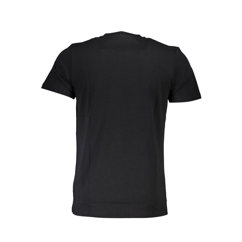 Cavalli Class Schwarzes T-Shirt aus Baumwolle