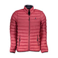 Bild in Galerie-Betrachter laden, U.S. Grand Polo Schicke rosa Nylon-Polyester-Mischung Herrenjacke
