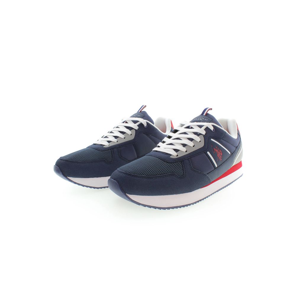 US POLO ASSN. Simple blue sneakers with contrasting accents