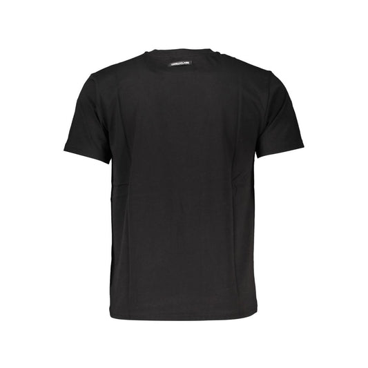 Cavalli Class Schwarzes Baumwolle Männer T-Shirt