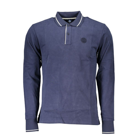 North Sails Blaues Baumwoll-Poloshirt für Männer