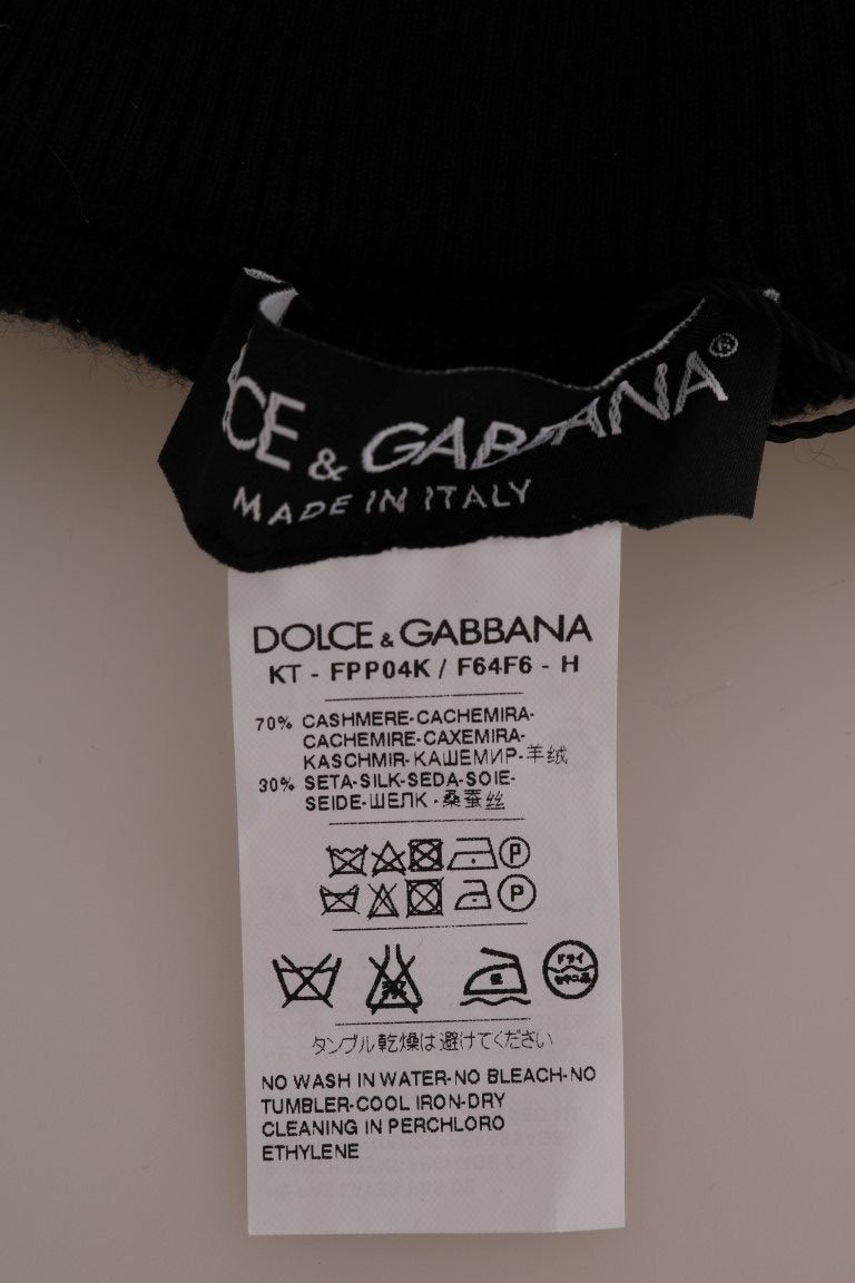 Dolce &amp; Gabbana Zarif Siyah Kaşmir İpek Streç Pantolon