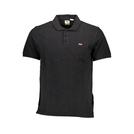 Levi's Schwarzes Baumwoll-Poloshirt für Männer