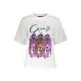 Resmi galeri görüntüleyiciye yükleyin, Cavalli Class Weißes Baumwoll-T-Shirt für Frauen
