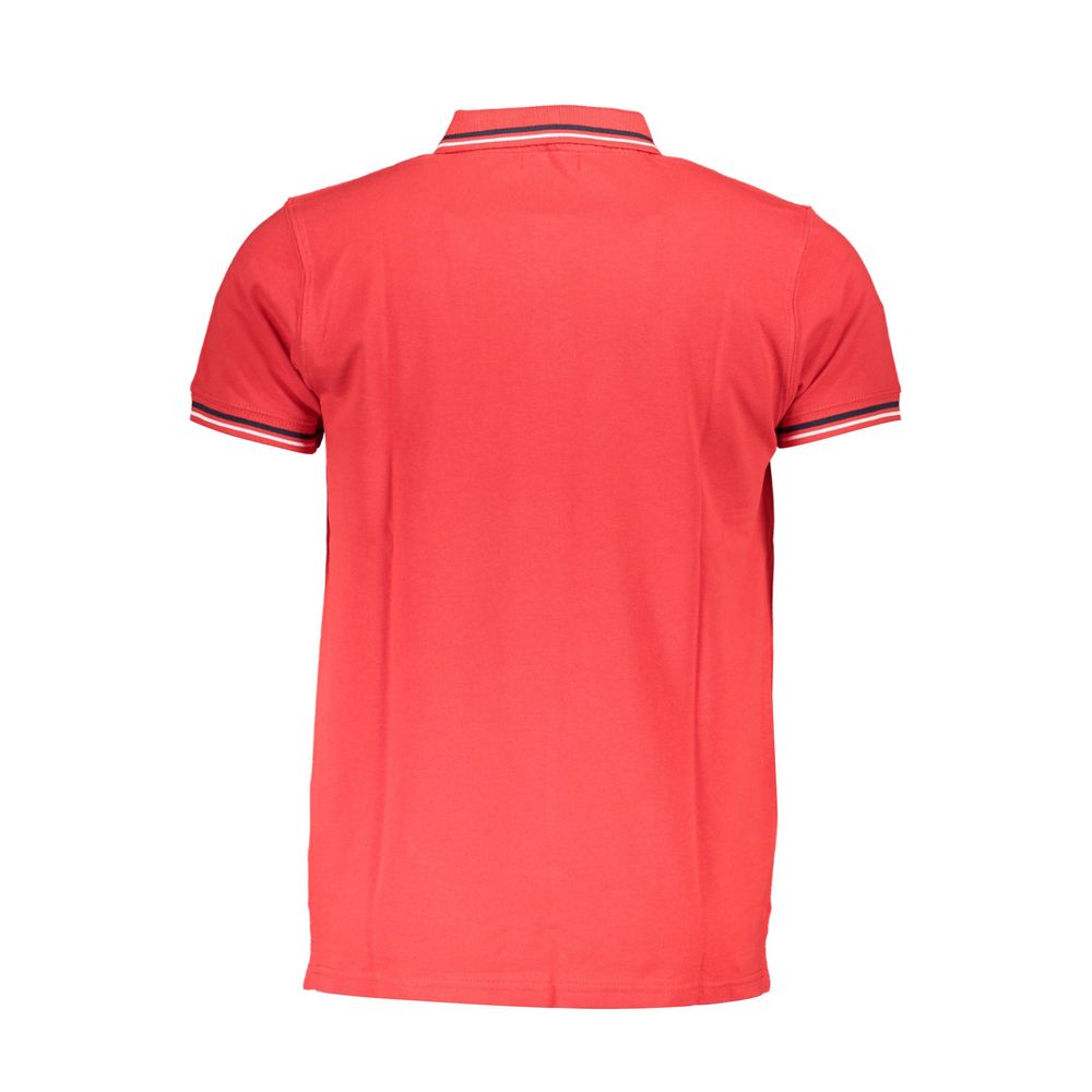 Cavalli Class Rotes Baumwoll-Poloshirt