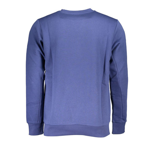 U.S. Grand Polo Schicker Fleece-Pullover mit Rundhalsausschnitt in Blau